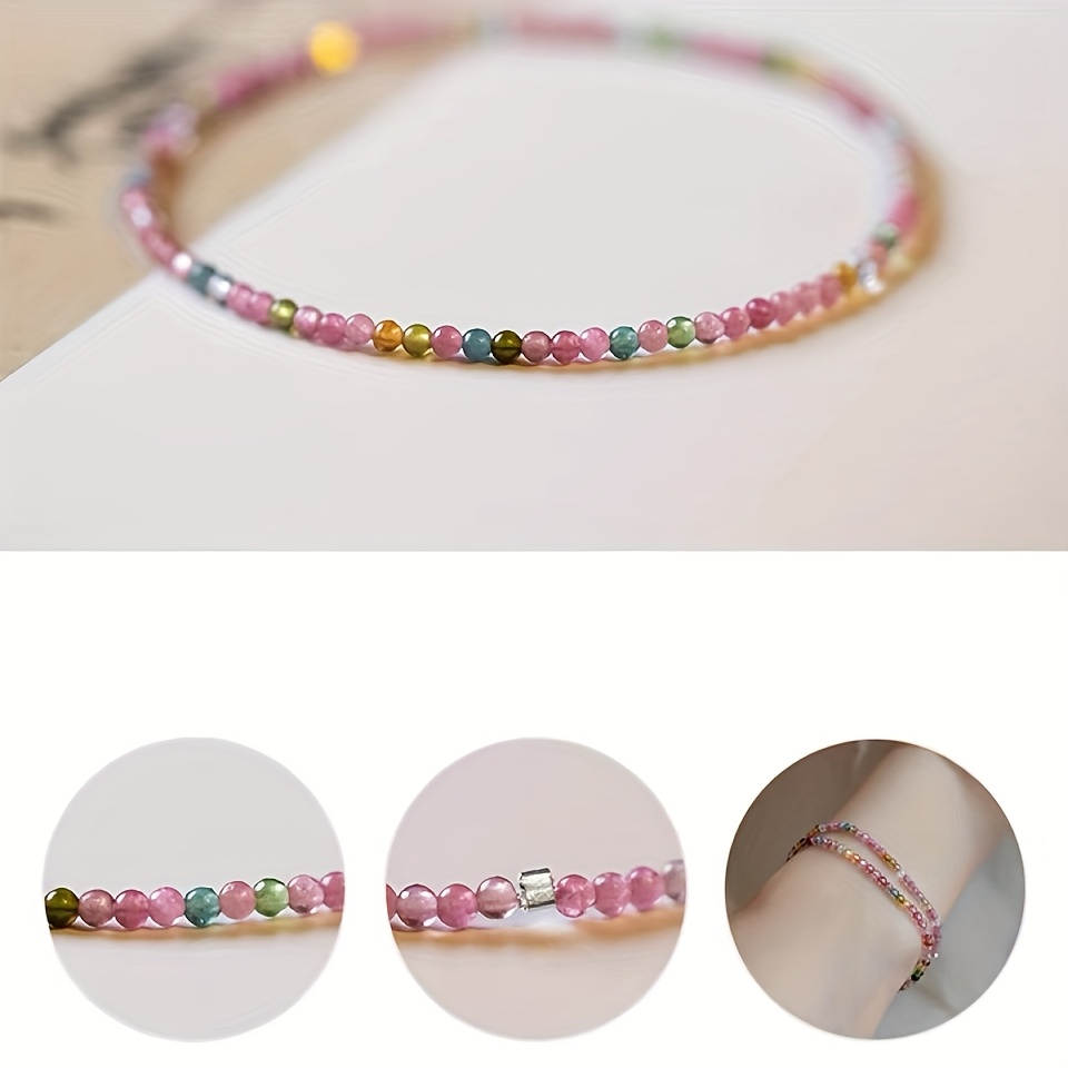 Chinese Inspired Court Style Multicolor Beaded Bracelet for Daily Wear